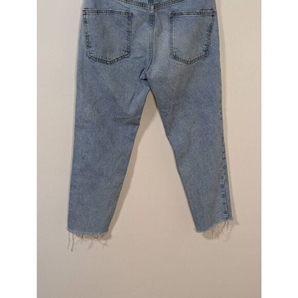 ASOS DESIGN Straight Leg Raw Hem Light Wash Jeans - Size 30 x 30 - Picture 6 of 8